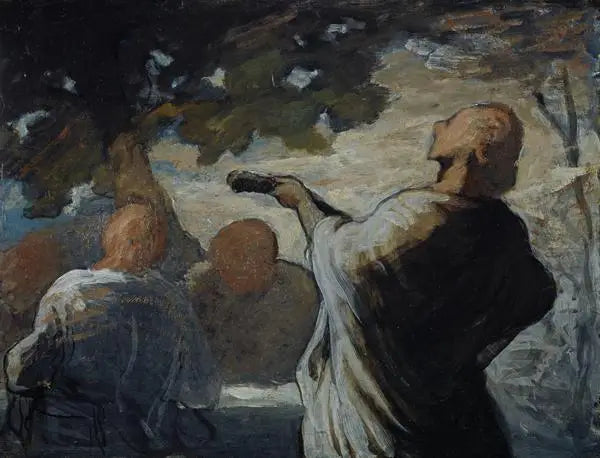Die Serenade - Honoré Daumier