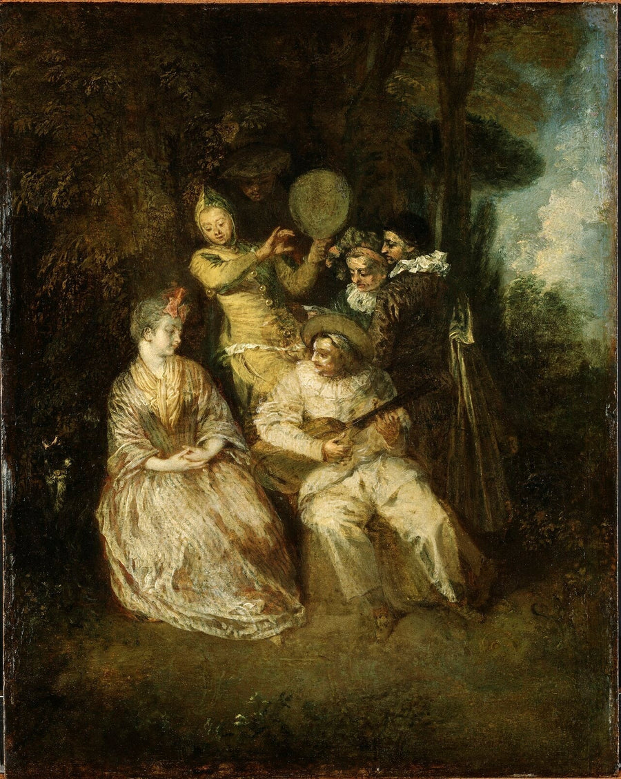 Die Italienische Serenade - Antoine Watteau