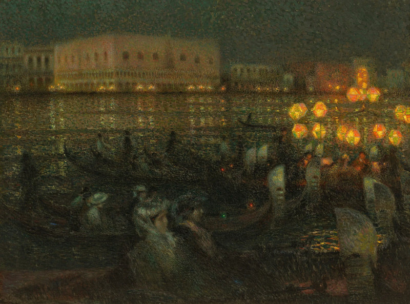 Die Serenade, Venedig - Henri Le Sidaner