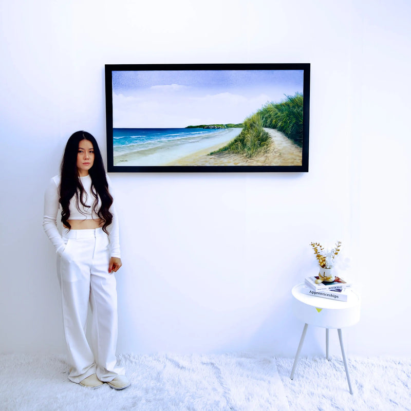 Die Gelassenheit am Strand | 120 x 60 cm