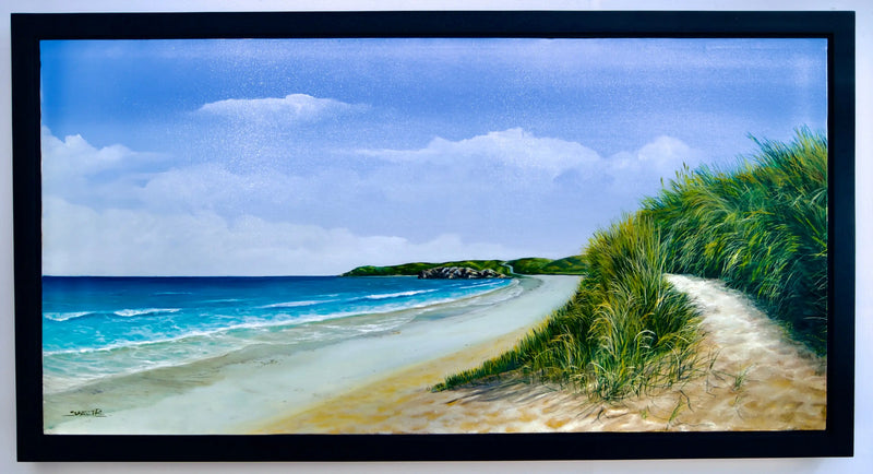 Die Gelassenheit am Strand | 120 x 60 cm
