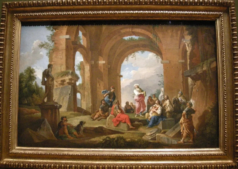 Die Sibylle von Cumes, die die Orakel überbringt - Giovanni Paolo Panini