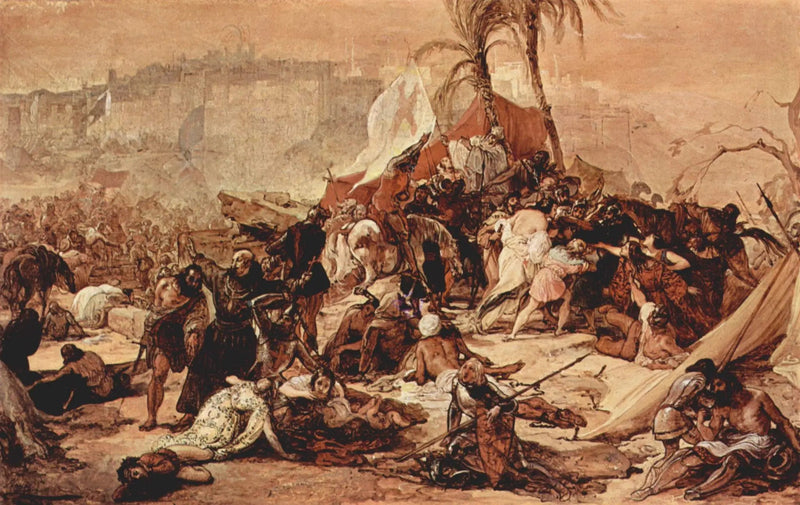Die Sehnsucht der Kreuzzügler in Jerusalem - Francesco Hayez
