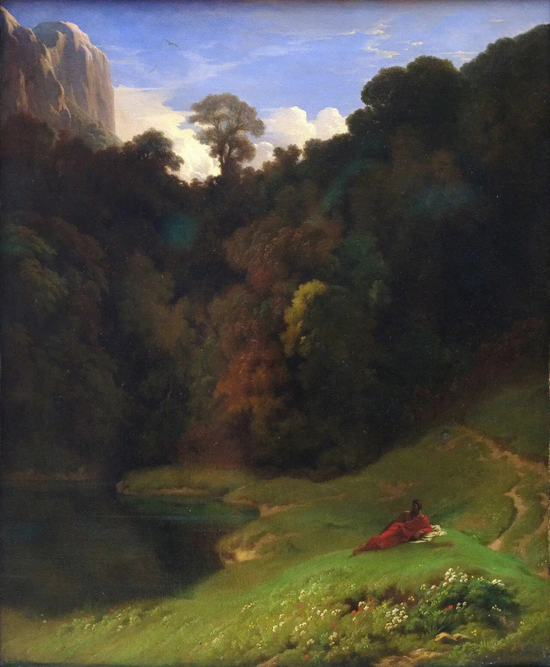 Die Einsamkeit - Hippolyte Flandrin