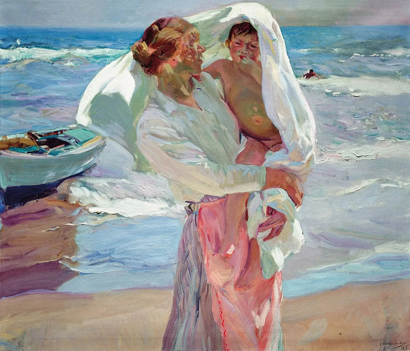 Der Ausgang aus dem Bad - Joaquín Sorolla
