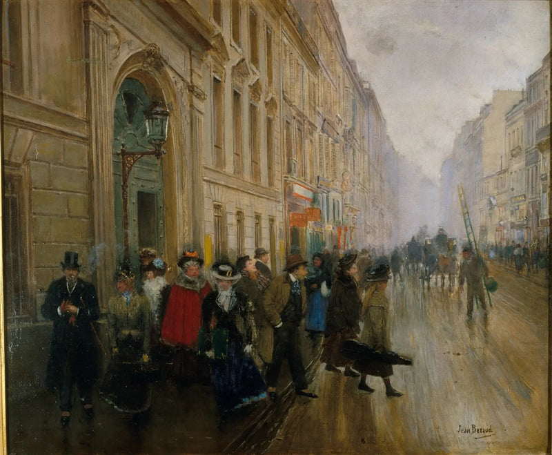 Der Ausgang des Konservatoriums für Musik - Jean Béraud