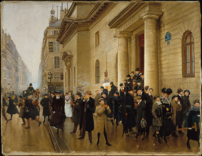 Der Ausgang des Lycée Condorcet - Jean Béraud