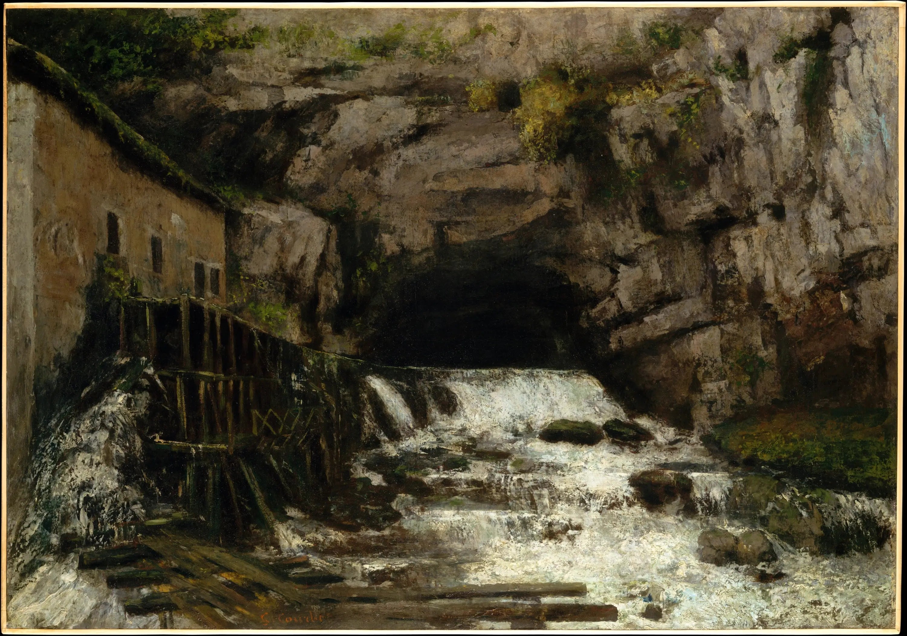 La source de l'amour - Gustave Courbet image 1 copie peinte à la main à l’huile