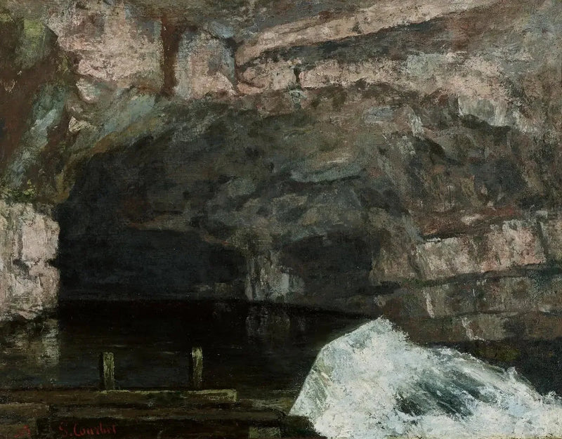 Die Quelle der Loue - Gustave Courbet