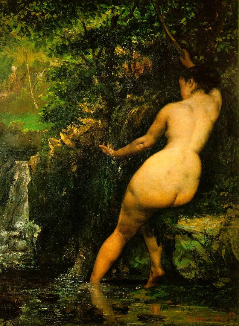 La Source - Gustave Courbet image 1 reproduction de peinture à l’huile