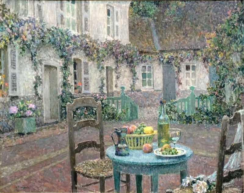 Der blaue Tisch - Henri Le Sidaner