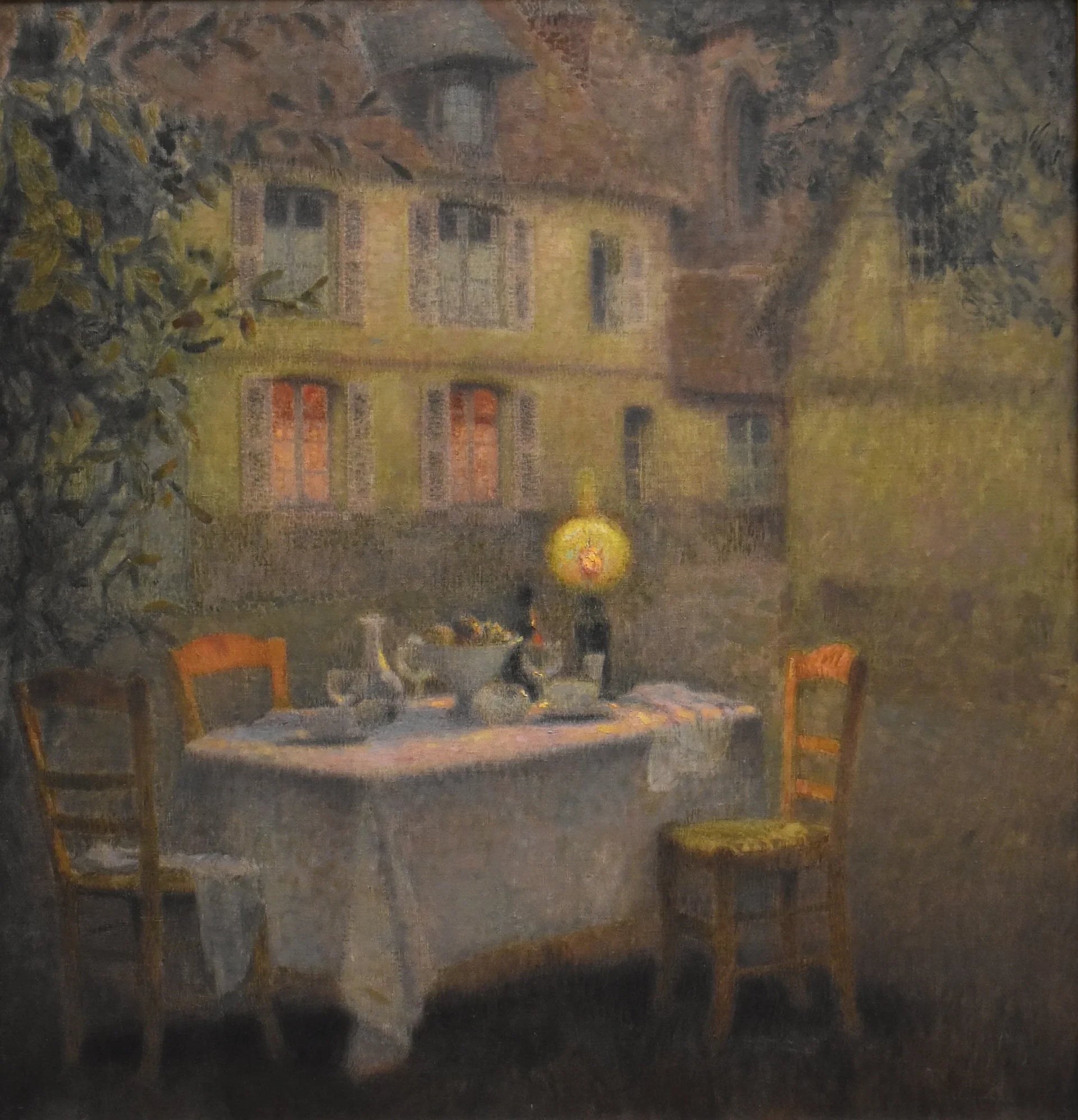 La Table - Henri Le Sidaner image 1 copie peinte à la main à l’huile