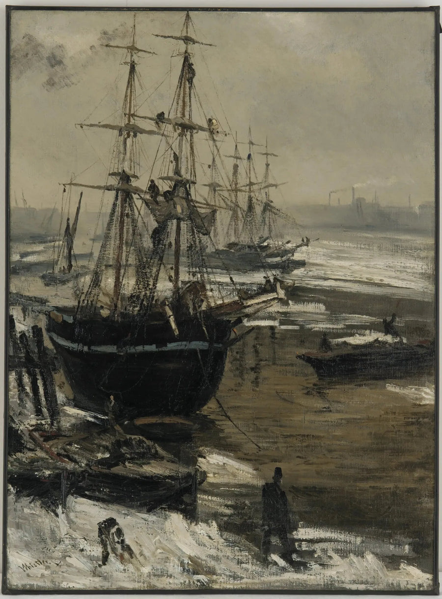Die Themse unter dem Eis - James Abbott McNeill Whistler