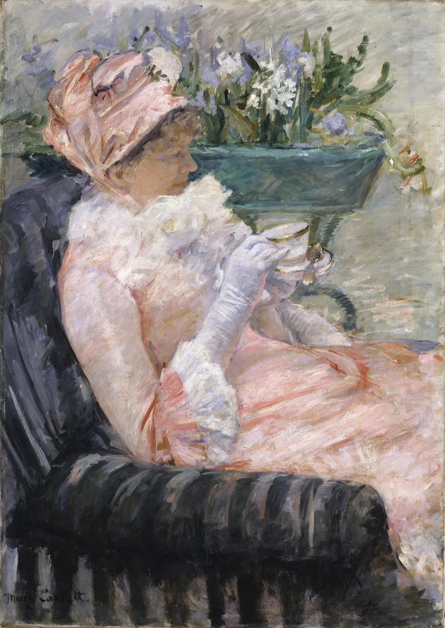 La Tasse de thé - Mary Cassatt image 1 tableau peint à l’huile sur toile