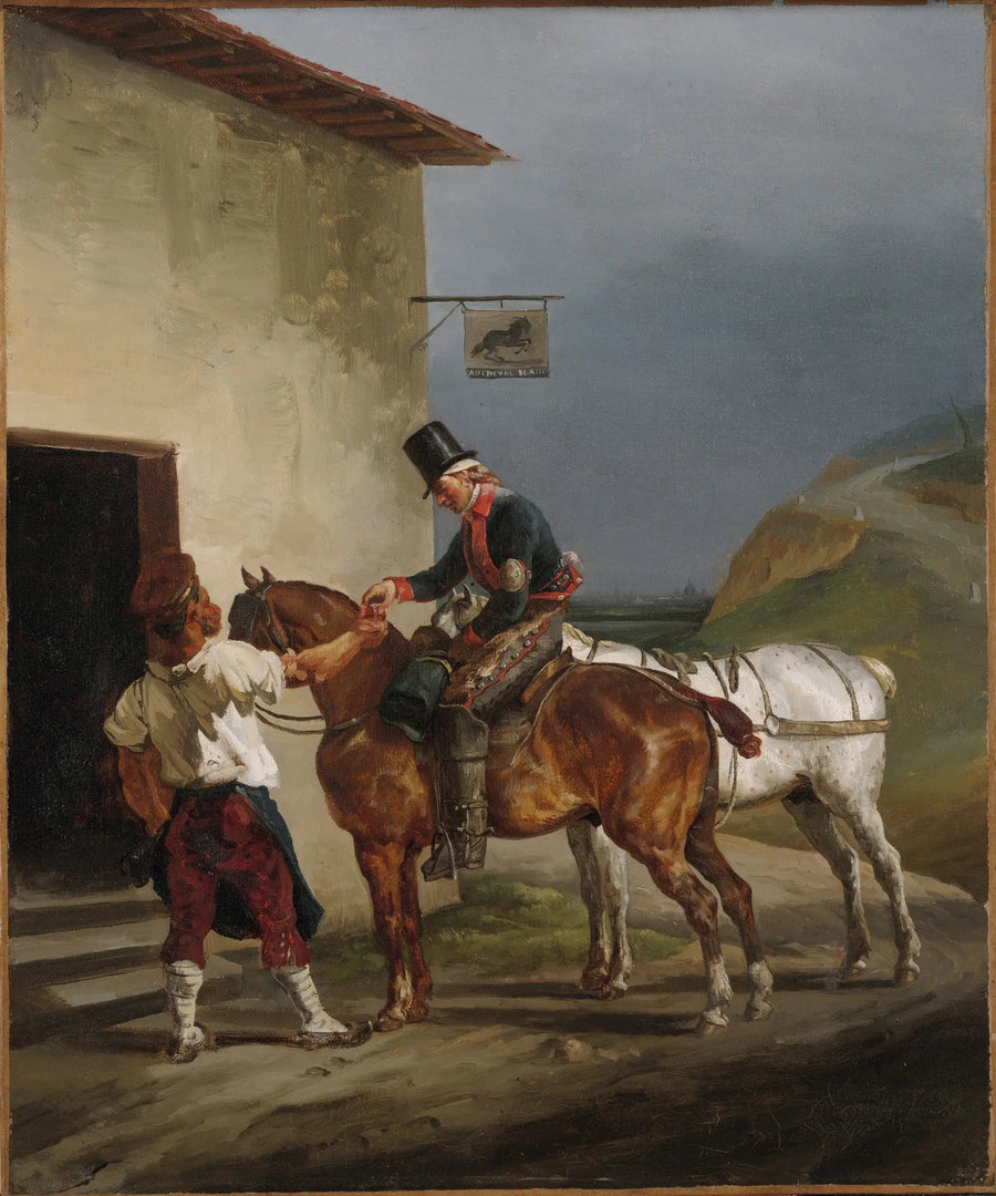 Die Taverne des Weißen Pferdes - Théodore Géricault