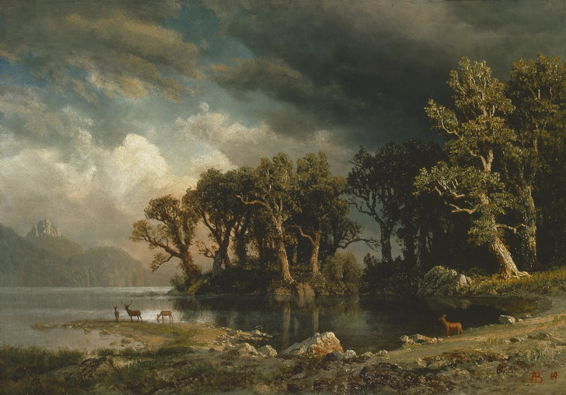 Die kommende Sturm - Albert Bierstadt