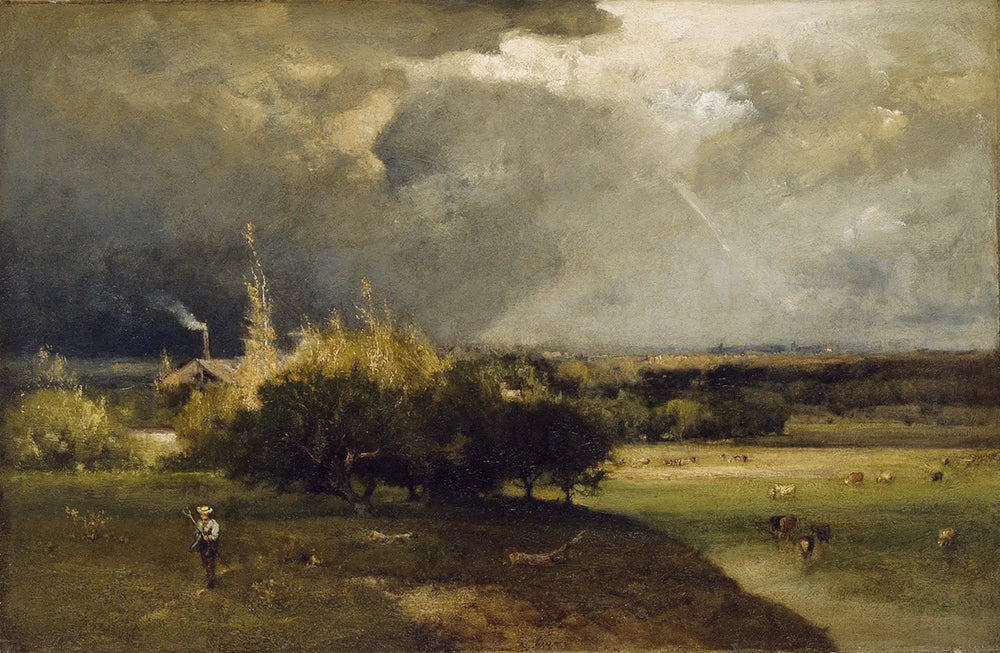 La tempête à venir - George Inness image 1 reproduction artisanale de tableau