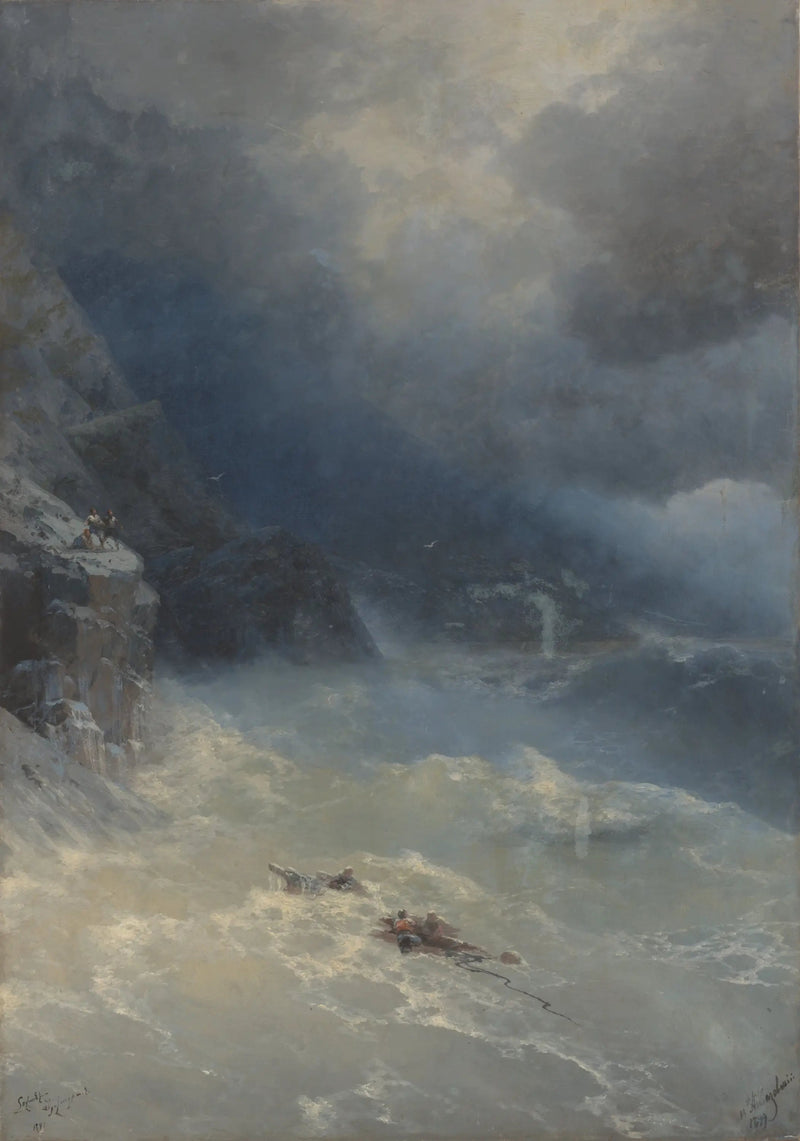 Der Sturm am Kap Aya - Ivan Aïvazovski
