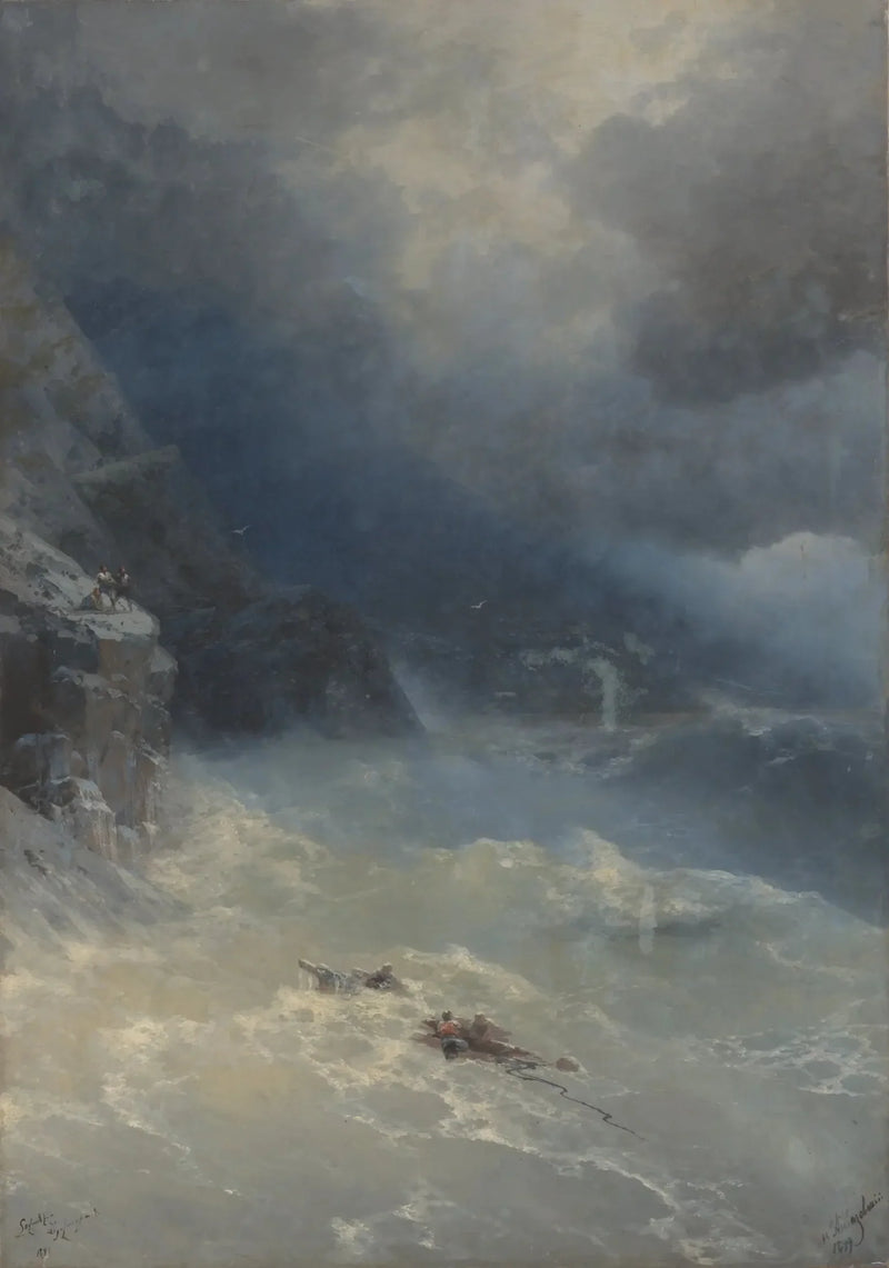 Der Sturm am Kap Aya - Ivan Aïvazovski