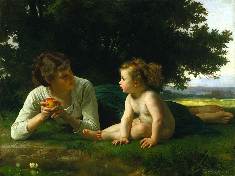 La Tentation - Bouguereau image 1 reproduction réalisée par Alpha Reproduction