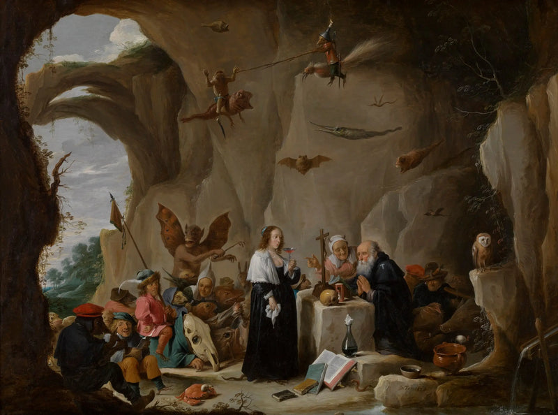 Die Versuchung des Antoine, Abt von Ägypten - David Teniers der Jüngere