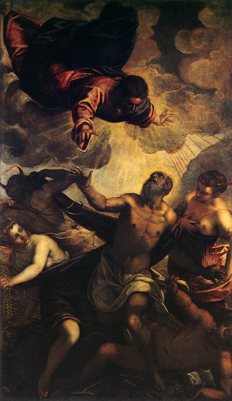 Die Versuchung des heiligen Antonius - Jacopo Tintoretto