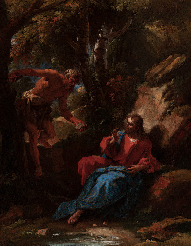 La Tentation du Christ - Sebastiano Ricci image 1 copie de tableau peinte à la main