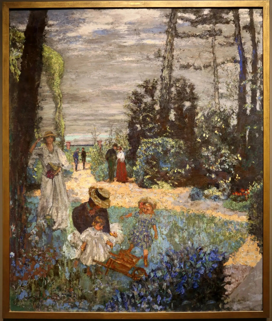 Die Terrasse in Vasouy - Der Garten - Édouard Vuillard