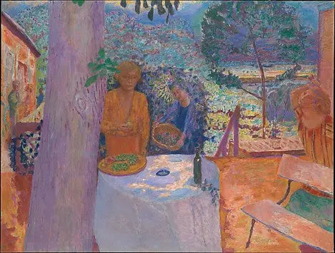 Die Terrasse in Vernonnet - Pierre Bonnard