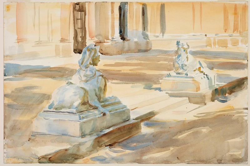 Die Terrasse von La Granja - John Singer Sargent