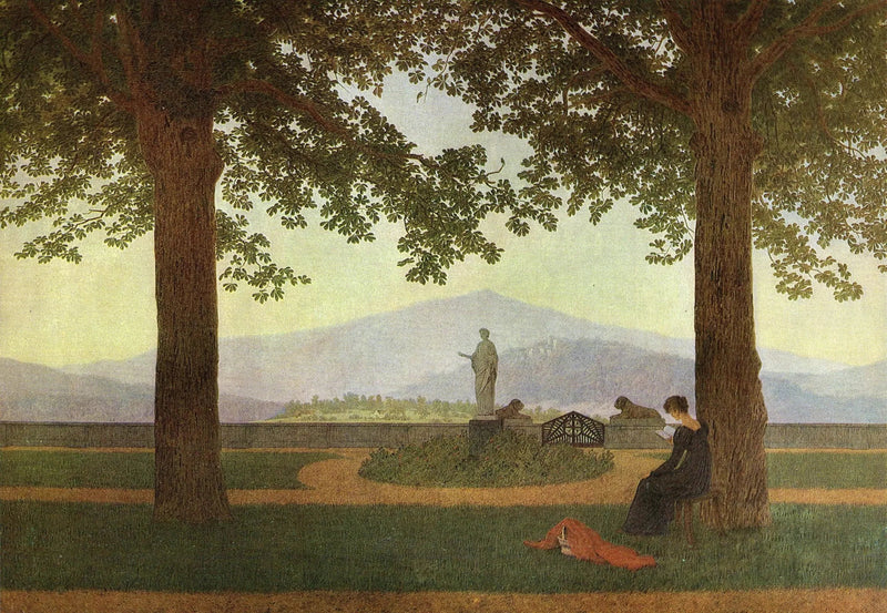 Die Garten Terrasse - Caspar David Friedrich