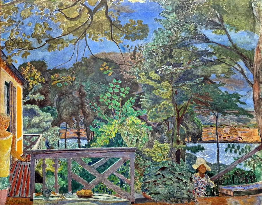 Die Terrasse von Vernon - Pierre Bonnard
