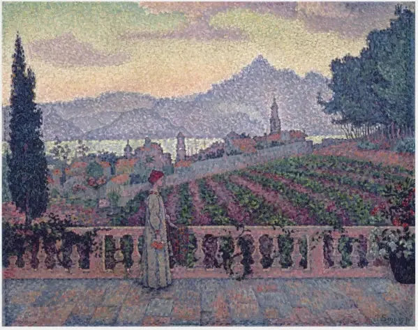 Die Terrasse, Saint-Tropez - Paul Signac