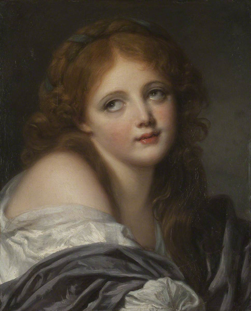 Das Gesicht eines Mädchens - Jean-Baptiste Greuze