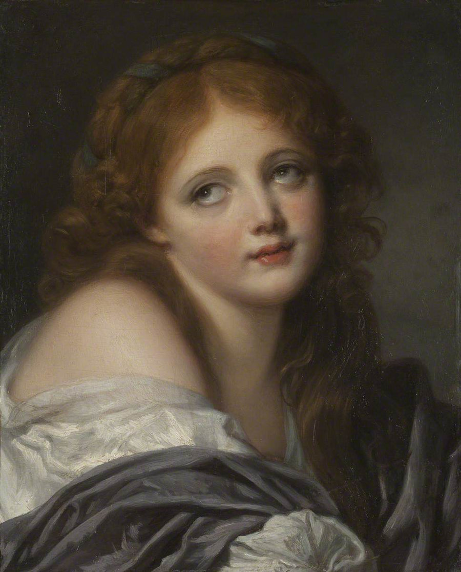 Das Gesicht eines Mädchens - Jean-Baptiste Greuze