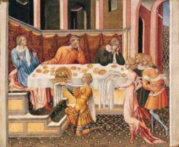 Der Kopf von Johannes dem Täufer wurde zu Herodes gebracht. - Giovanni di Paolo