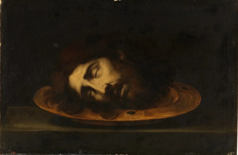 Der Kopf des heiligen Johannes der Täufer - Bartolomé Esteban Murillo