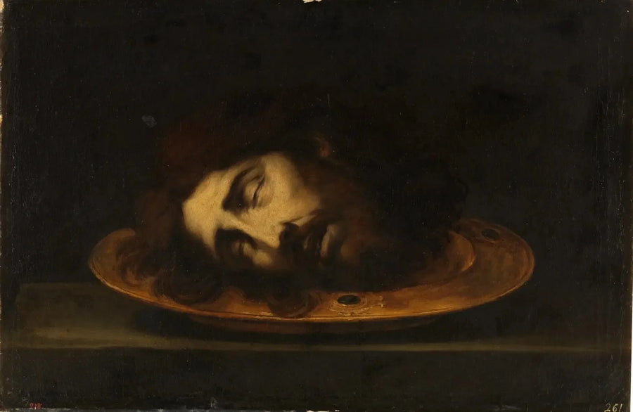 Der Kopf des heiligen Johannes der Täufer - Bartolomé Esteban Murillo