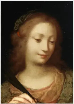Der Kopf der heiligen Katharina die Märtyrerin - Antonio da Correggio