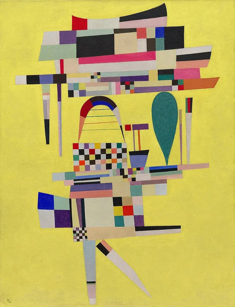 Die gelbe Leinwand - Vassily Kandinsky