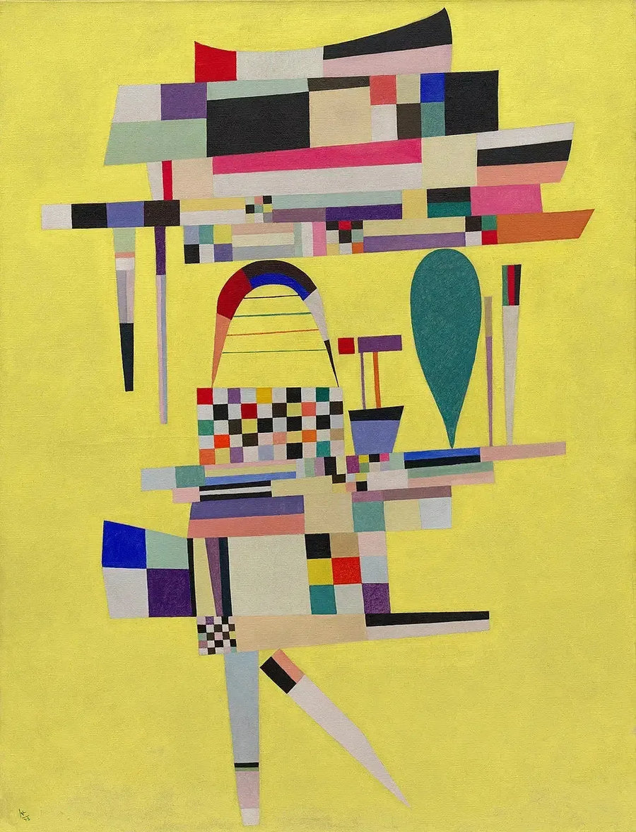 Die gelbe Leinwand - Vassily Kandinsky