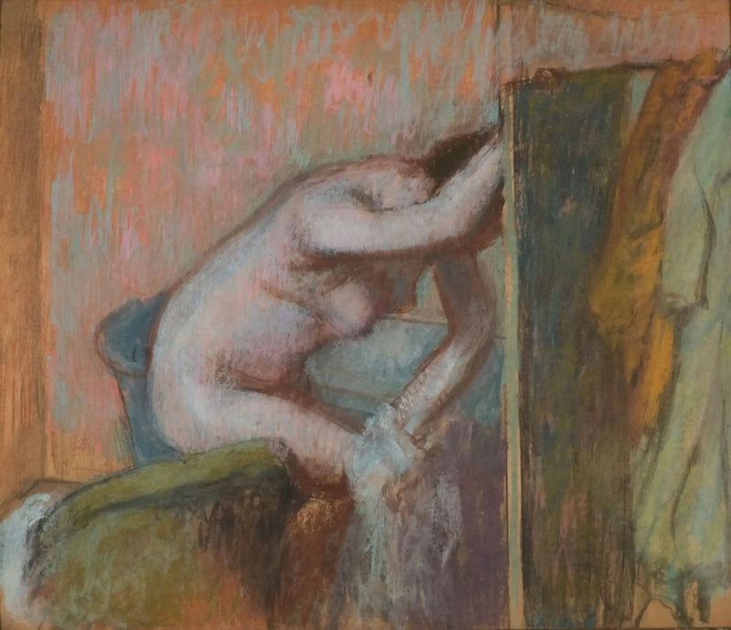 Die Toilette nach dem Bad - Edgar Degas