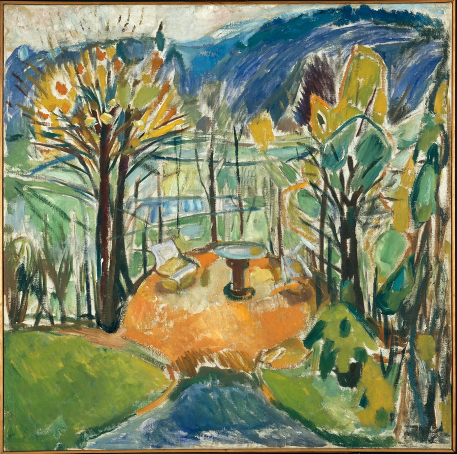 Die Laube am Ende des Herbstes - Edvard Munch