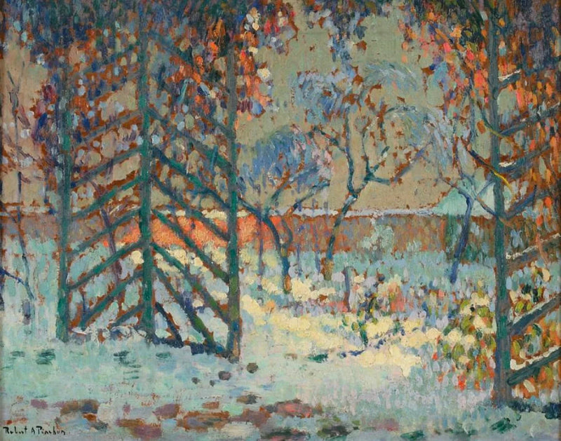 Die Laube im Schnee - Robert Antoine Pinchon