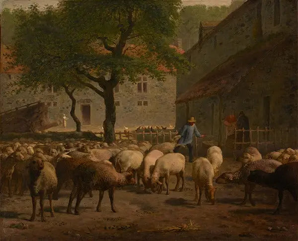 Die Schafschur - Jean-François Millet