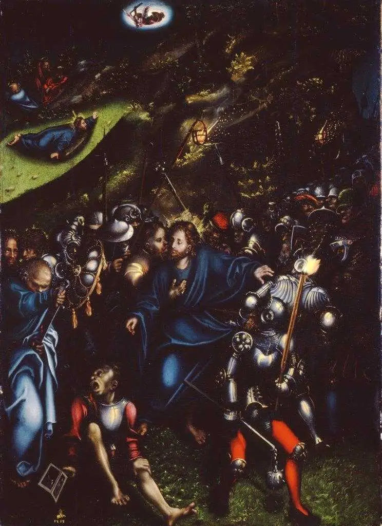 Der Verrat und die Gefangennahme Christi - Lucas Cranach der Ältere