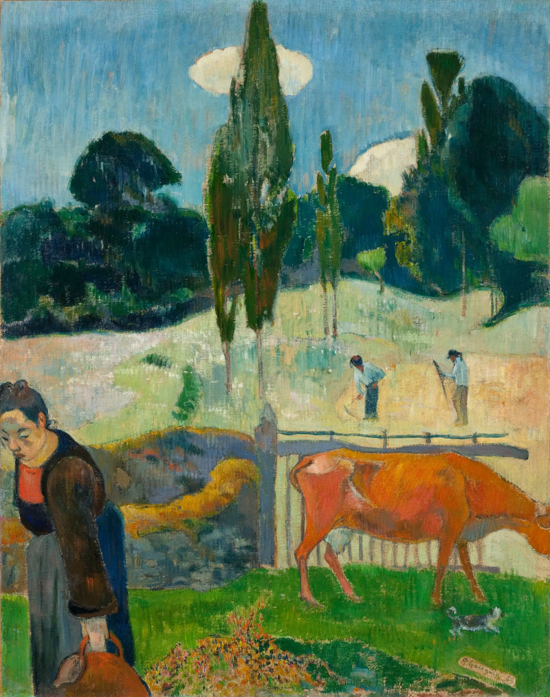 Die rote Kuh - Paul Gauguin