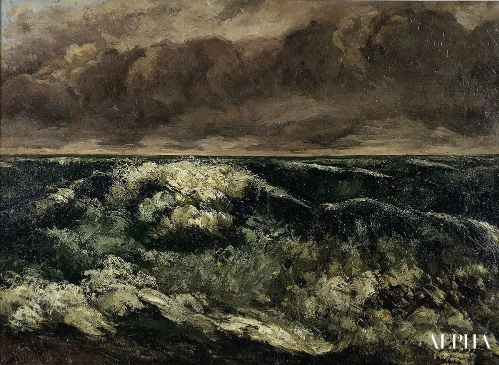 La Vague - Gustave Courbet - Reproductions de tableaux et peintures haut de gamme