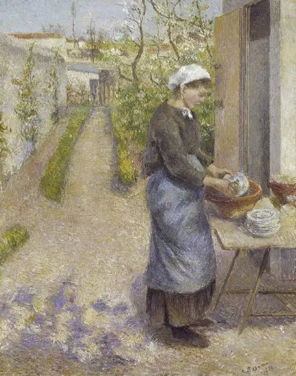 Das Geschirr - Camille Pissarro