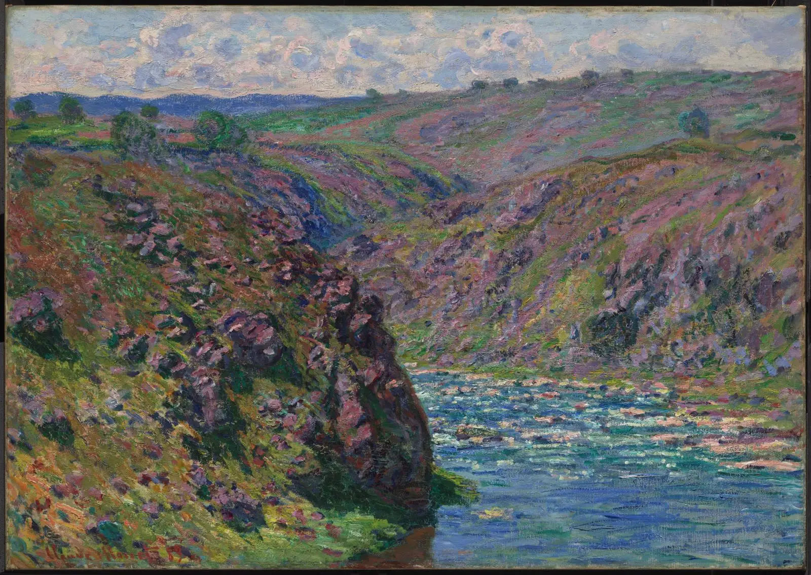La vallée de la Creuse (effet de la lumière du soleil) - Claude Monet image 1 copie peinte à la main à l’huile